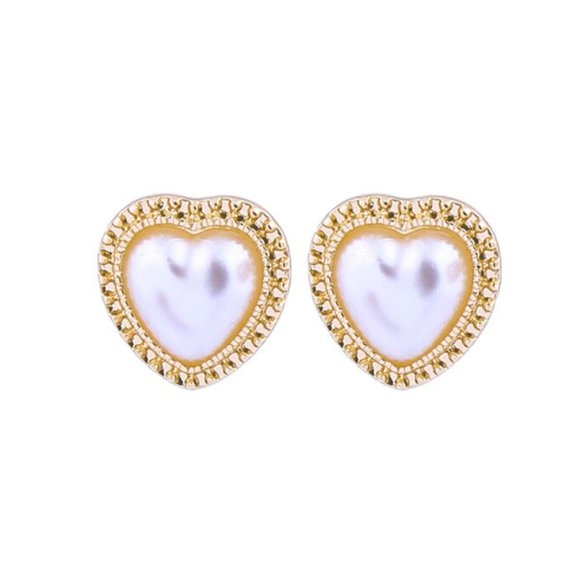 Puffed Pearl Gold Heart or Quilted Gold Heart - Picture 2 of 7